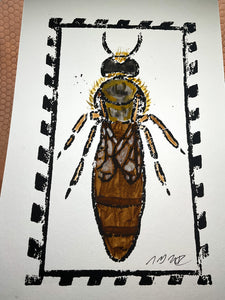 Russian Queen Bee Watercolor