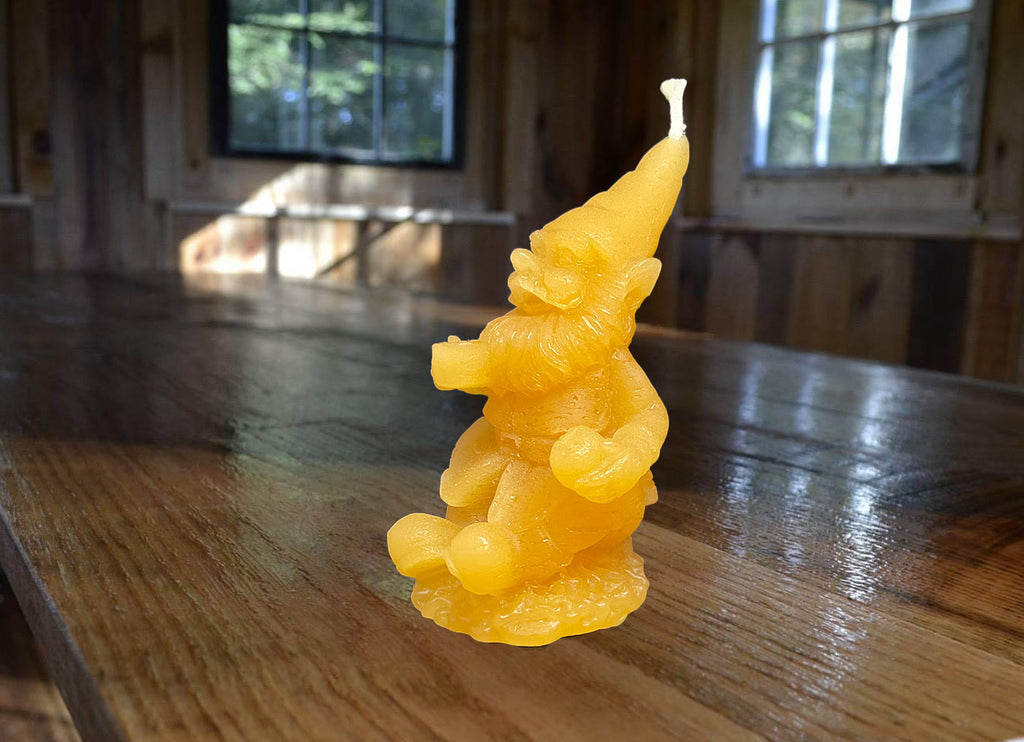 Gnome Holding Coffee Cup 3.5”H