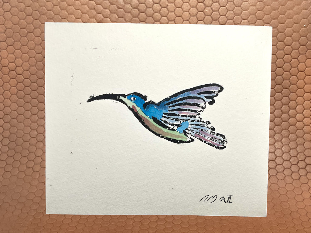 Hummingbird Watercolor 6 3/8”x 5.5”